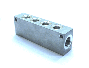 Коллектор двухсторонний GAV BL 6085/3 1/4” 1/8”*4*2
