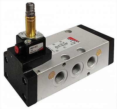 Распределитель CAMOZZI 454-V16-22 5/2-1/4 электро-пневматический