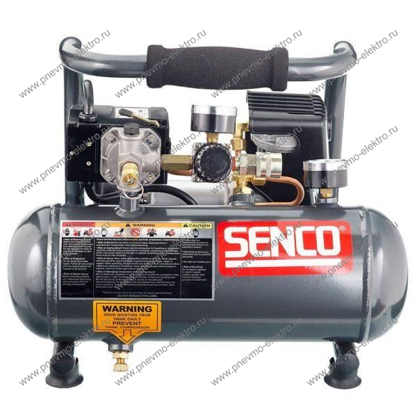 Компрессор Senco PC1010 безмасляный малошумный, 0,3 кВт, 8,6 бар, 9 кг.