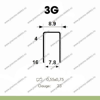 Скоба 3G/12, Omer (10 / 240 тыс.шт.)