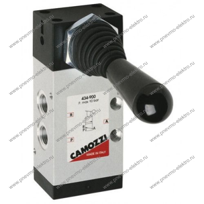 Распределитель CAMOZZI 434-905 3/2-1/4 ручное управление