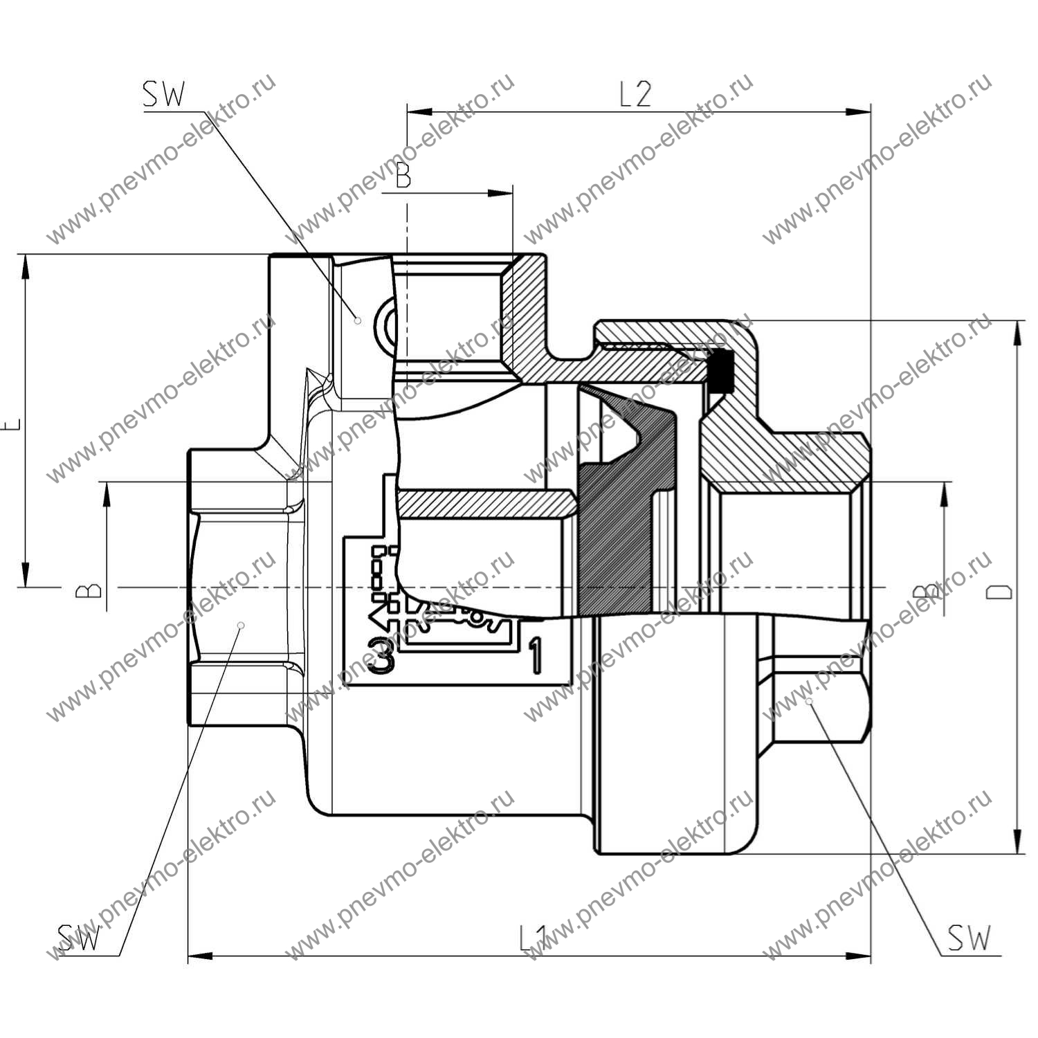 Мембрана Camozzi DE X VSC-522-1/2