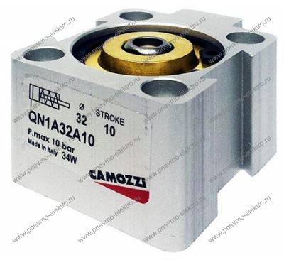 Пневмоцилиндр CAMOZZI QN1A50A25 D50 ход 25 короткоходный
