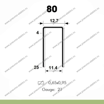 Скоба 80/16 2FIX (11,76 тыс.шт./ 47,04 тыс.шт.)