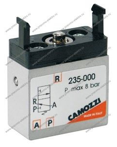 Минираспределитель CAMOZZI 235-000 3/2 н.з. М5 ручной