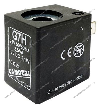 Соленоид CAMOZZI G7H 24V AC 3.5VA/12V DC 3.1W