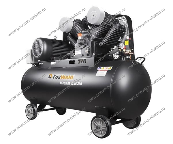 Компрессор ременной FoxWeld AEROMAX 1050/300, 5,5 кВт,380В,12,5 бар,1050л/мин