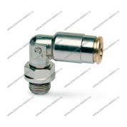 Уголок H8522-6-1/8-V цанга - НР поворотная с двойным уплот. кольцом FKM -15+200C Camozzi