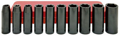 Набор ударных головок SUMAKE SIS-4401 10 шт удлинённые 1/2"-11,12,13,14,16,17,19,21,22,24