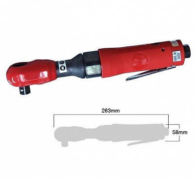 Пневмогайковерт Shinano SI-1345B 1/2", Nm 0—90, 160 об/мин