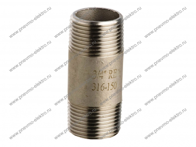 Соединение 667/3 Ниппель удлиненный 1/2" Н 60мм (нерж.AISI 316)