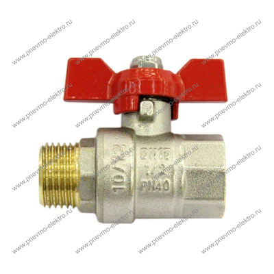 Кран шаровый Ideal ВН 3/8" бабочка
