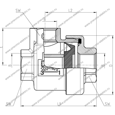 Мембрана Camozzi DE X VSC-522-1/2