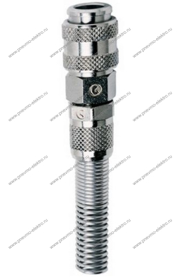 Муфта БРС CAMOZZI 5058-8/6 серия "мини" пласт. трубка/накид гайка с пружиной