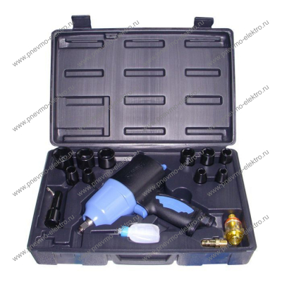 Пневмогайковерт Sumake ST-C541K (1/2") с набором головок 10 шт.