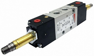 Распределитель CAMOZZI 358-011-02S05 электро-пневматический 5/2 - 1/8 Спец.