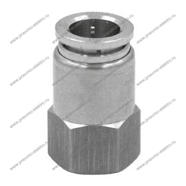 Прямой фитинг X6463-12-1/2 SS316 цанга-В.резьба Camozzi нерж