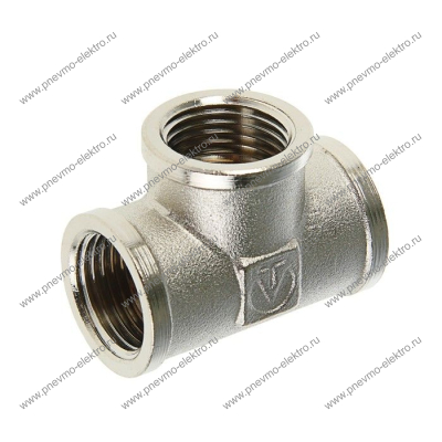 Тройник ВВВ 3/4" 1/2" 3/4" Никель  