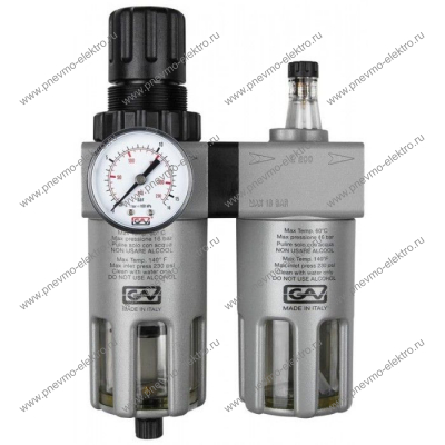Блок подготовки воздуха GAV FRL-200 1/2 (с манометром)
