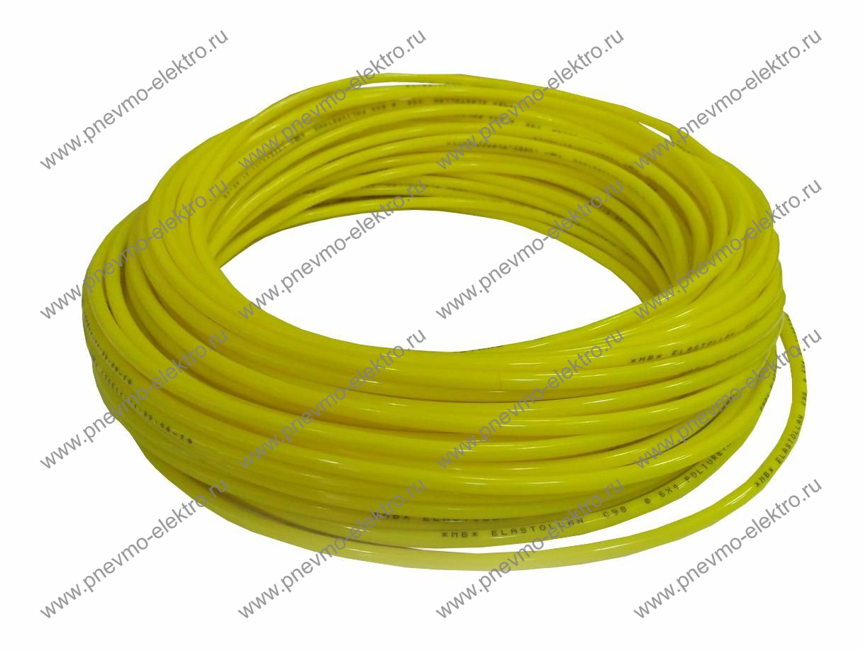 Пневмотрубка TRN-4/2G PA12 жёлтая