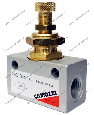 Дроссель CAMOZZI RFO-346-1/4 без обратного клапана