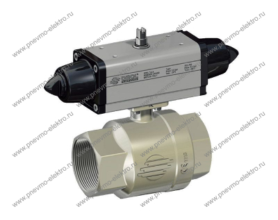 Кран шаровой CAMOZZI SG100H008 с пневмоприводом 1'1/2 DN40