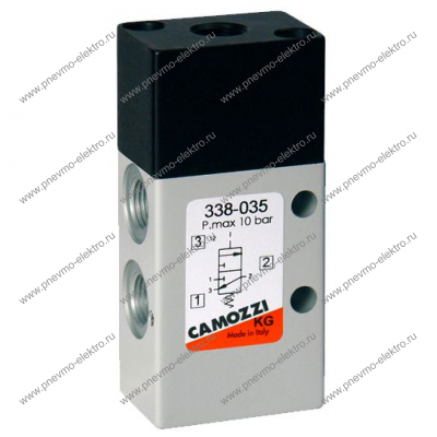 Распределитель CAMOZZI 338-035 3/2-1/8 -40*  пневматическое управление