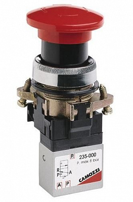 Кнопка-грибок CAMOZZI для минираспределителя 200-972, d22 mm.