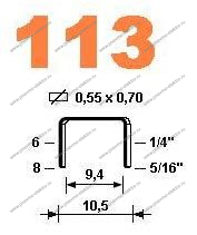 Скоба 113/04, Omer (5 / 500 тыс.шт.)