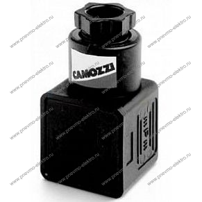 Разъём соленоида CAMOZZI 124-701 серии 6 и А80 с индикацией 24V AC/DC