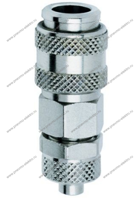 Муфта БРС CAMOZZI 5084-8/6 пласт. трубка / накидная гайка
