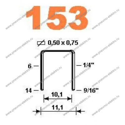 Скоба 153/06, Omer (5 / 300 тыс.шт.)