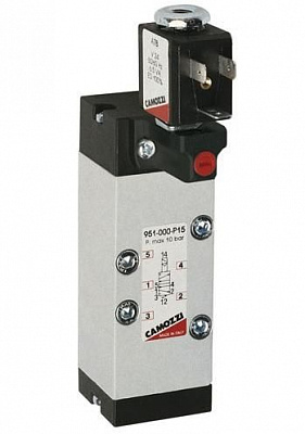 Распределитель CAMOZZI 951-000-P15-23 электро-пневматический 5/2-ISO1