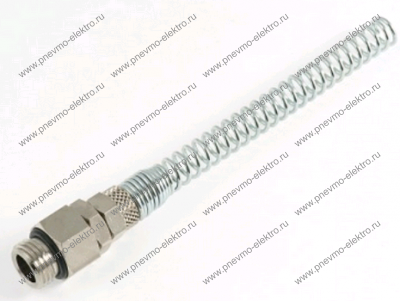 Прямой фитинг 57C-12/8-1/4 накидная гайка с пружиной, поворотный Н резьба GAV