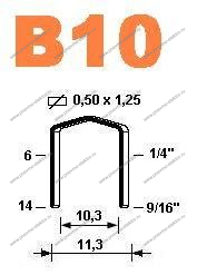 Скоба B10/06 galv, Omer (5 / 180 тыс.шт.)