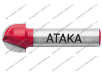 Фреза Атака 112127 пазовая галтельная V-образная D12,7 ф12 H12,7 90° (38163)