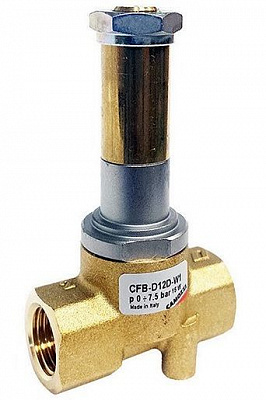 Клапан-соленоидный CAMOZZI CFB-D23J-R1 2/2 Н.З. 0.1-2 бар. G3/8"