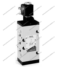 Распределитель CAMOZZI 454-015-22 5/2-1/4 электро-пневматический