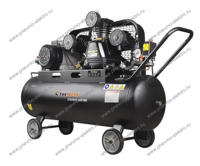 Компрессор ременной FoxWeld AEROMAX 480/100, 2.2 кВт, 220В, 8 бар, 480л/мин, 103кг(art.5887)