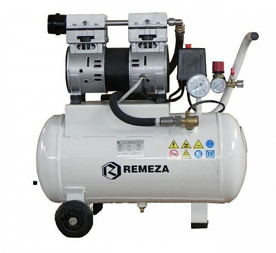 Компрессор REMEZA 24 OLD 10 поршневой  105 л/мин 0.75 квт. безмасляный