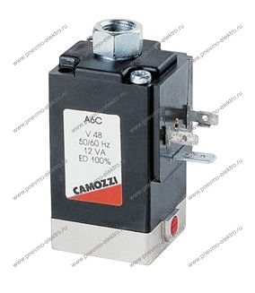 Распределитель CAMOZZI 638M-101-A66S03 3/2-1/8 электро-пневматический